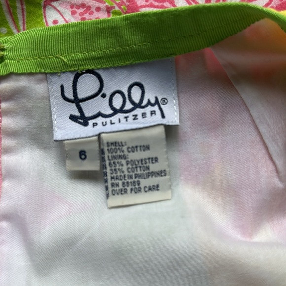 Vintage Lilly Pulitzer short skirt size 6 in patchwork pattern - Picture 4 of 5